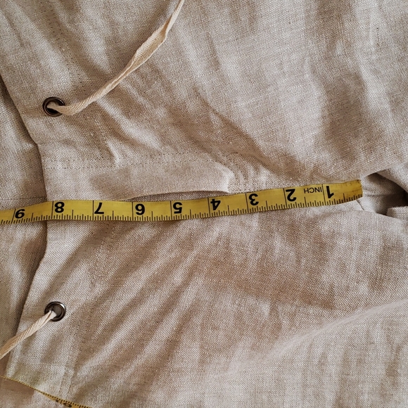 Sacred Threads Wide Leg Linen Pants Nature M - Picture 9 of 16